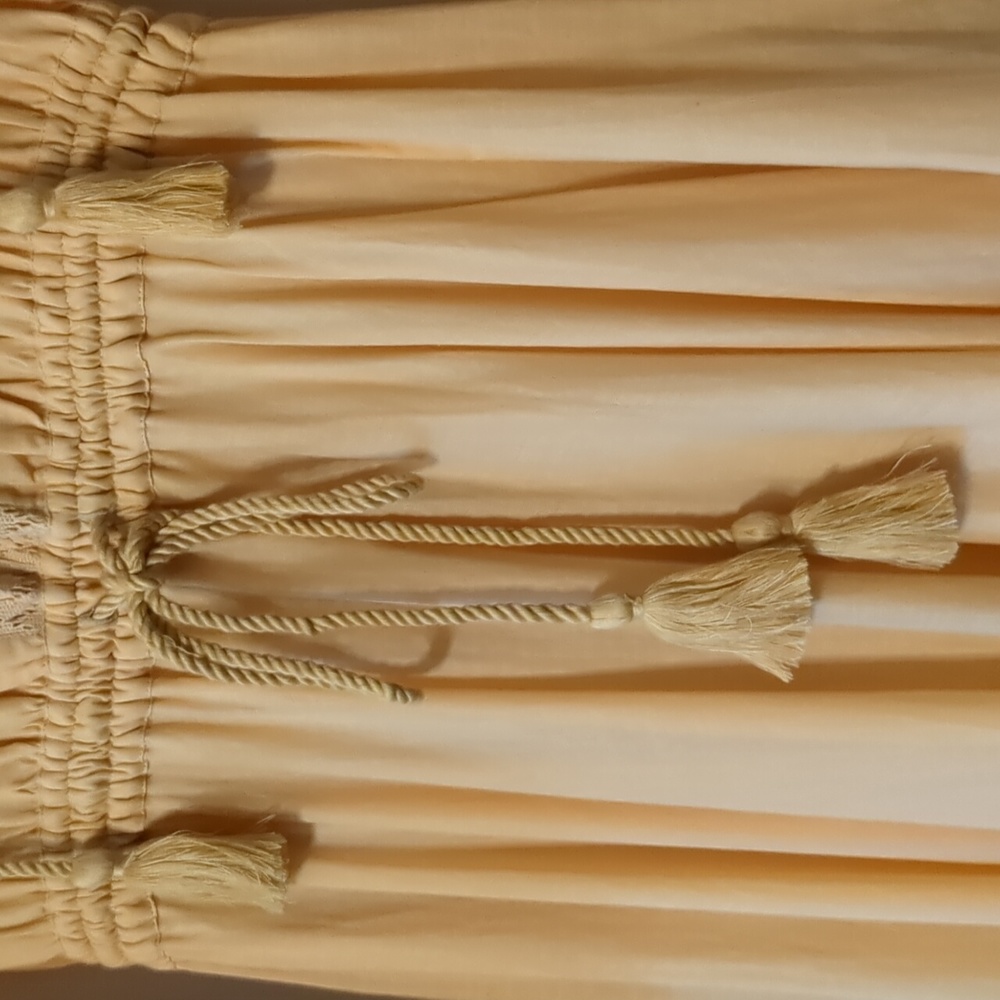 Spell And The Gypsy Sample Handkerchief Asymmetric Ruffle Hem Midi Dress NWT S - Picture 11 of 16